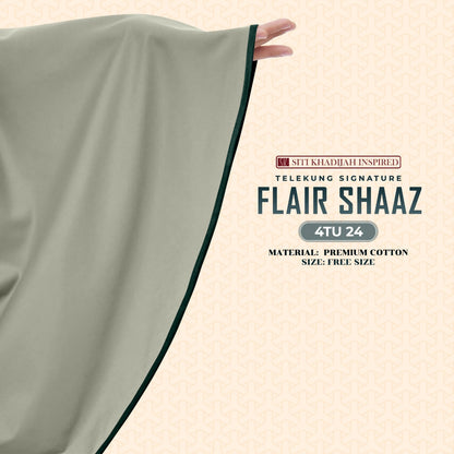 Telekung Siti Khadijah Inspired Signature Flair Shaaz - FREE Woven bag