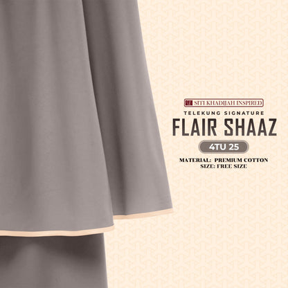 Telekung Siti Khadijah Inspired Signature Flair Shaaz - FREE Woven bag