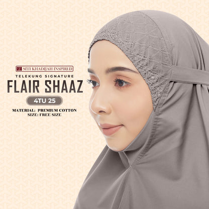 Telekung Siti Khadijah Inspired Signature Flair Shaaz - FREE Woven bag