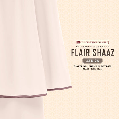 Telekung Siti Khadijah Inspired Signature Flair Shaaz - FREE Woven bag