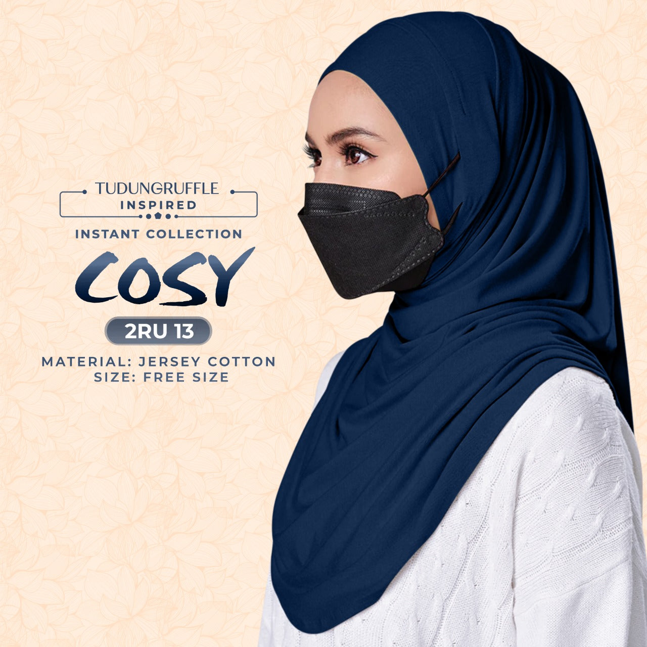 Tudung Ruffle COSY Instant Sarong