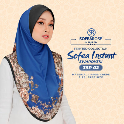 Sofearose Printed Instant Sarung Swarovski Collection