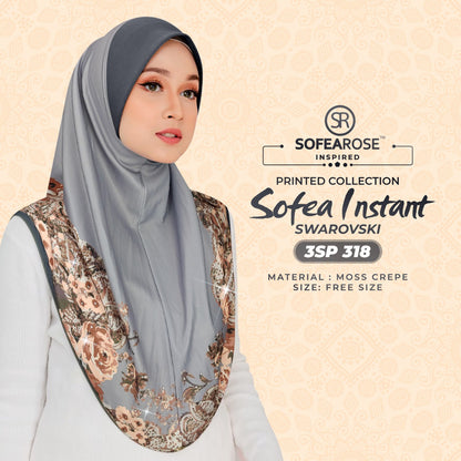 Sofearose Printed Instant Sarung Swarovski Collection