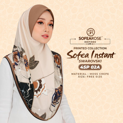 Sofearose Printed Instant Sarung Swarovski Collection