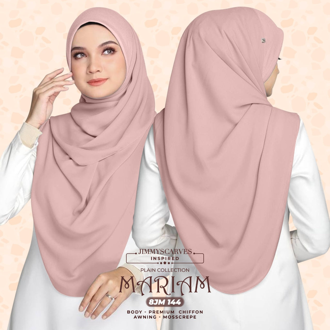 Jimmy Scarves Maryam Plain SQ Instant Collection