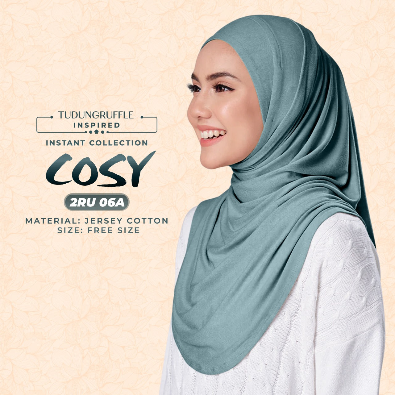 Tudung Ruffle COSY Instant Sarong