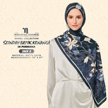 Naelofar Seindah Batik Kenanga Shawl Collection