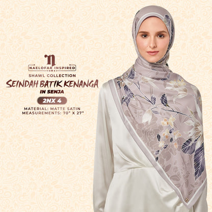 Naelofar Seindah Batik Kenanga Shawl Collection