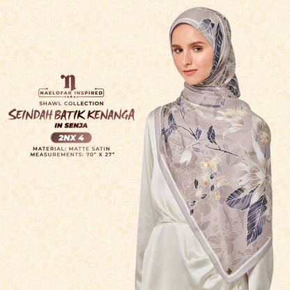 Naelofar Seindah Batik Kenanga Shawl Collection