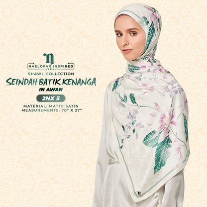 Naelofar Seindah Batik Kenanga Shawl Collection