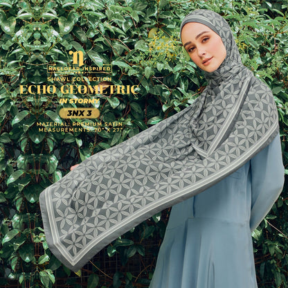 Naelofar Echo Geometric Shawl Collection