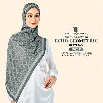 Naelofar Echo Geometric Shawl Collection