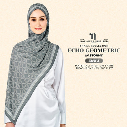 Naelofar Echo Geometric Shawl Collection