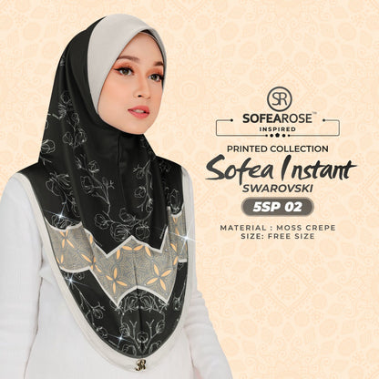 Sofearose Printed Instant Sarung Swarovski Collection