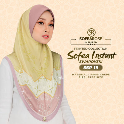 Sofearose Printed Instant Sarung Swarovski Collection