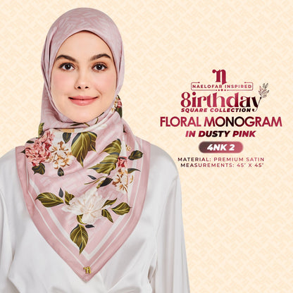 Naelofar The 8Irthday - Floral Monogram SQ Collection