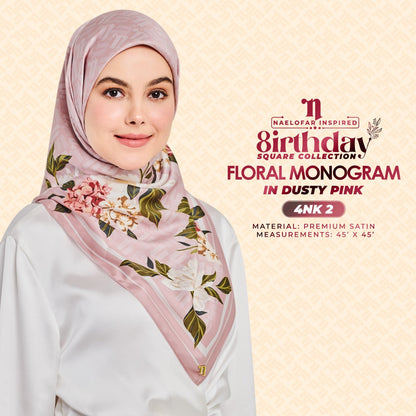 Naelofar The 8Irthday - Floral Monogram SQ Collection