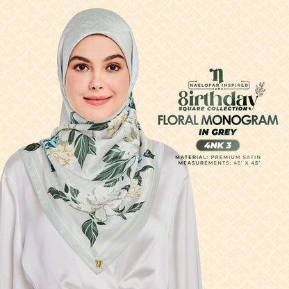 Naelofar The 8Irthday - Floral Monogram SQ Collection