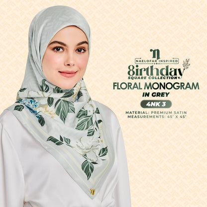 Naelofar The 8Irthday - Floral Monogram SQ Collection