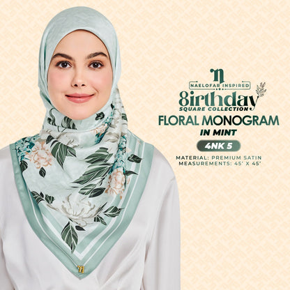 Naelofar The 8Irthday - Floral Monogram SQ Collection