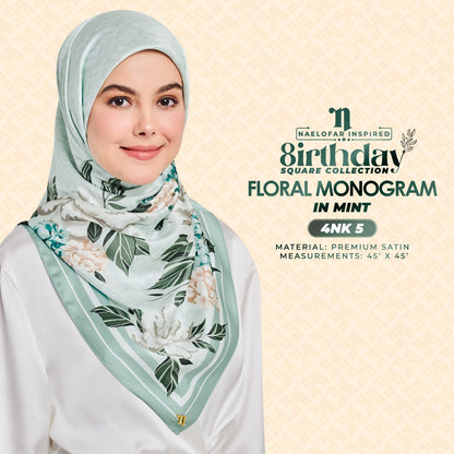 Naelofar The 8Irthday - Floral Monogram SQ Collection