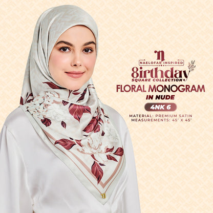 Naelofar The 8Irthday - Floral Monogram SQ Collection