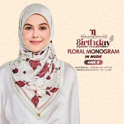 Naelofar The 8Irthday - Floral Monogram SQ Collection