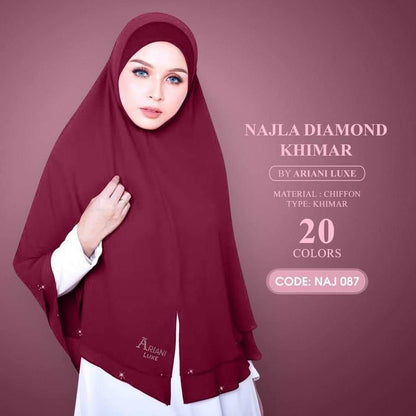 Ariani Khimar Najla Diamond Collection