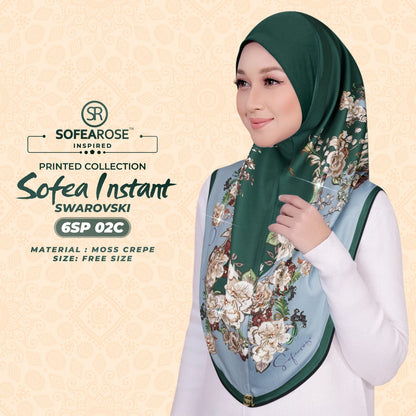 Sofearose Printed Instant Sarung Swarovski Collection