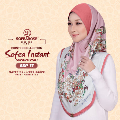 Sofearose Printed Instant Sarung Swarovski Collection