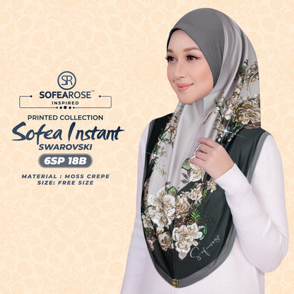 Sofearose Printed Instant Sarung Swarovski Collection