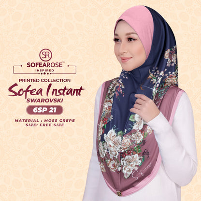 Sofearose Printed Instant Sarung Swarovski Collection