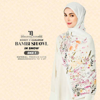 Naelofar Inspired Disney X Naelofar Bambi Shawl Collection