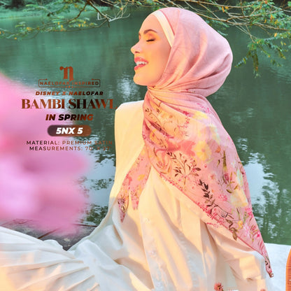 Naelofar Inspired Disney X Naelofar Bambi Shawl Collection