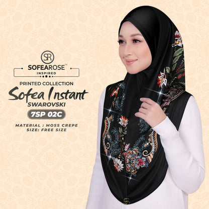 Sofearose Printed Instant Sarung Swarovski Collection