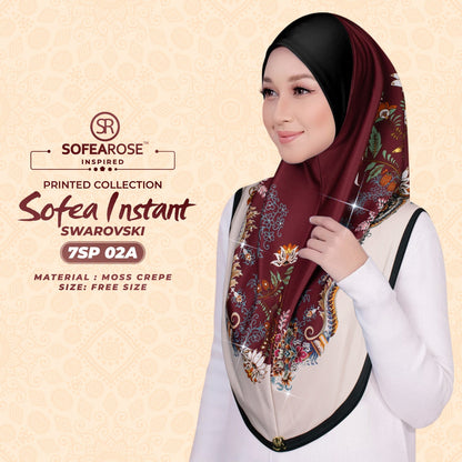 Sofearose Printed Instant Sarung Swarovski Collection