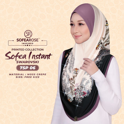 Sofearose Printed Instant Sarung Swarovski Collection