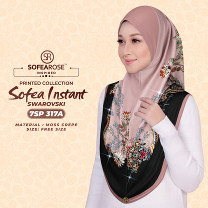 Sofearose Printed Instant Sarung Swarovski Collection