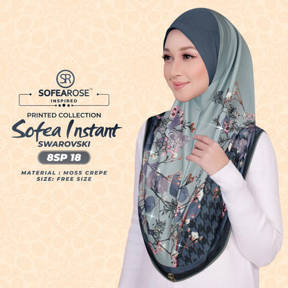 Sofearose Printed Instant Sarung Swarovski Collection