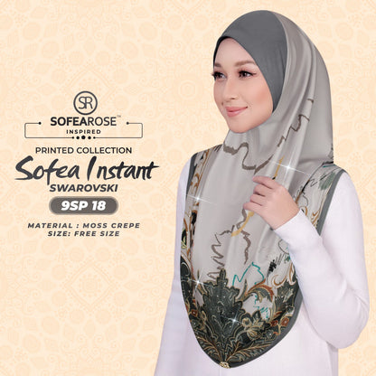 Sofearose Printed Instant Sarung Swarovski Collection