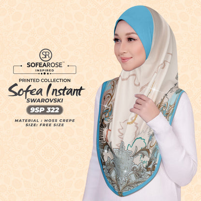 Sofearose Printed Instant Sarung Swarovski Collection