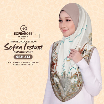 Sofearose Printed Instant Sarung Swarovski Collection