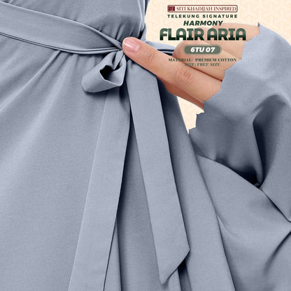 Telekung Siti Khadijah Inspired Harmony Flair Aria Collection - FREE Woven bag