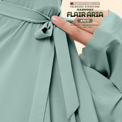 Telekung Siti Khadijah Inspired Harmony Flair Aria Collection - FREE Woven bag