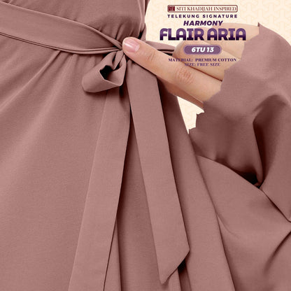 Telekung Siti Khadijah Inspired Harmony Flair Aria Collection - FREE Woven bag