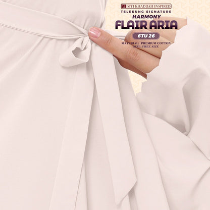 Telekung Siti Khadijah Inspired Harmony Flair Aria Collection - FREE Woven bag