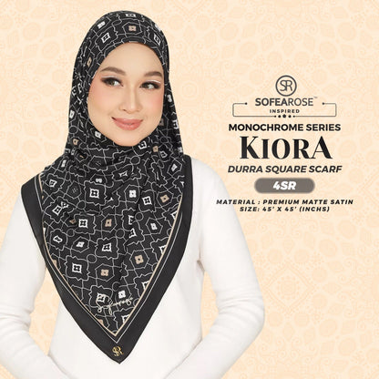 Sofearose Inspired Dura Monochrome Scarf SQ Collection