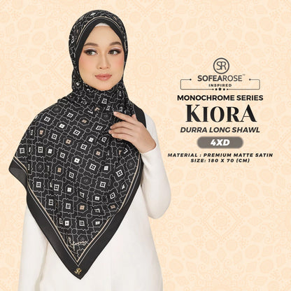 Sofearose Inspired Dura Monochrome Long Shawl Collection