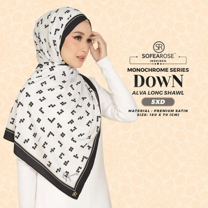 Sofearose Inspired Alva Monochrome Long Shawl Collection