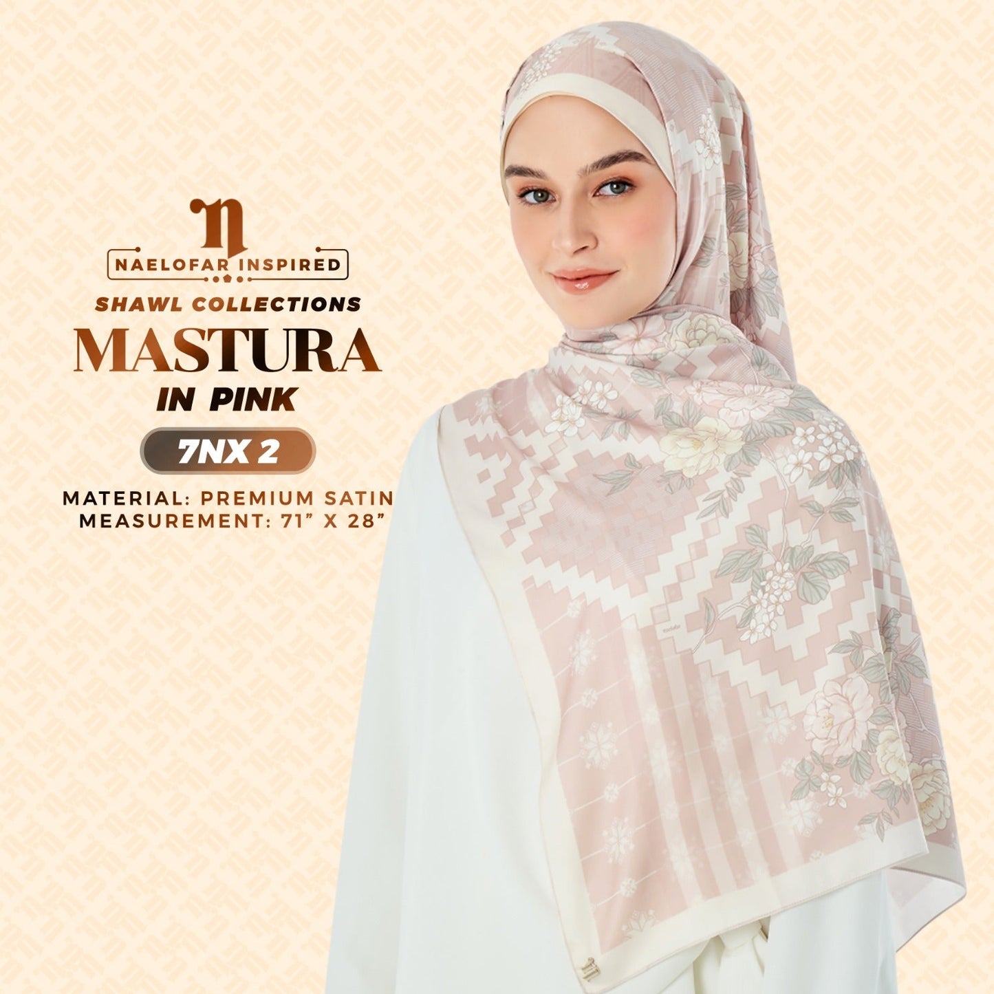 Naelofar Inspired Mastura Shawl Collection - 7NX